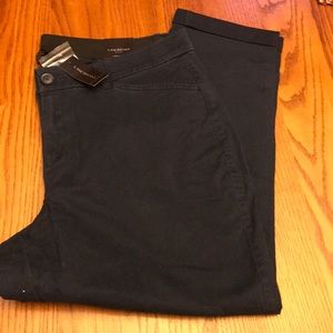 Navy blue Lane Bryant twill pants